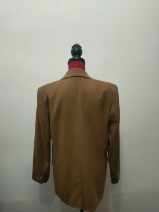 Blazer Max Mara lana marrone doppio petto