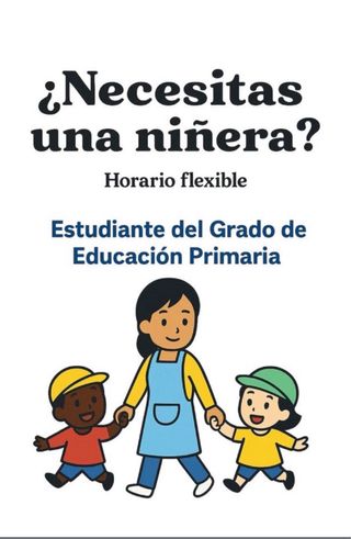 Niñera de niños de Infantil y Primaria.