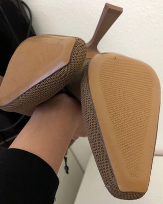 Botines calcetín Zara talla 39 color marrón-beige.