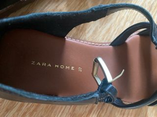 Sandalias esclava Zara negras talla 37