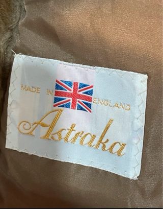 Abrigo pelo sintético Astraka vintage