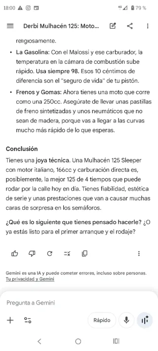 Derbi Mulhacen Café 125 ( SUPER-TORQUE )