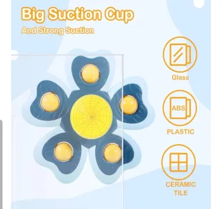 Juguetes giratorios con ventosas