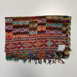 Sciarpa artigianale reversibile multicolor