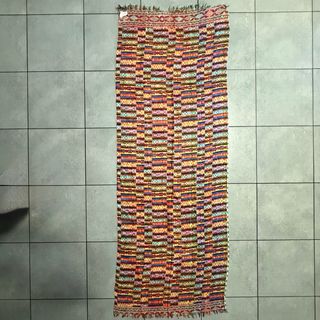 Sciarpa artigianale reversibile multicolor