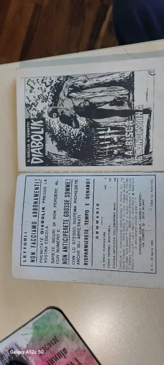 Diabolik inedito originale anno VII 1968