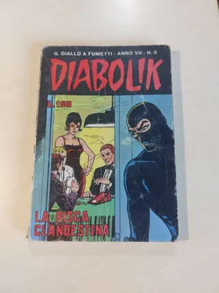 Diabolik inedito originale anno VII 1968