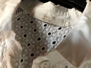 Abito corto pizzo sangallo bianco