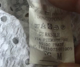 Abito corto pizzo sangallo bianco