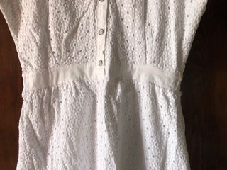 Abito corto pizzo sangallo bianco