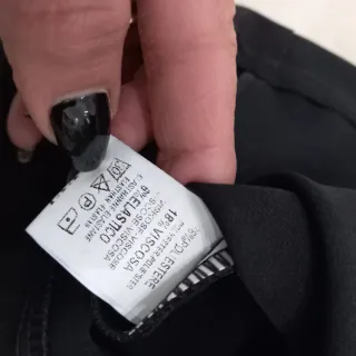 Abito midi elegante floreale nero XXL