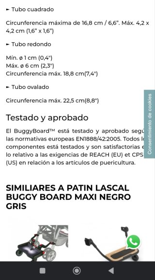 Patinete Buggy Board para carrito bebé Guadalajara
