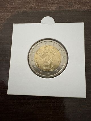 Moneda 2 euros Lituania 2018 Estados Bálticos