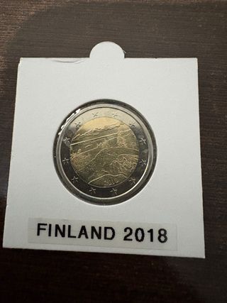 Moneda 2 Euros Finlandia 2018
