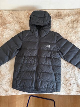 The North Face Chaqueta Gris con Capucha