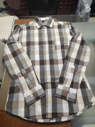 Camicia uomo quadri taglia S