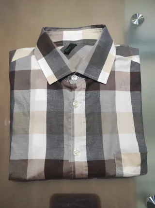 Camicia uomo quadri taglia S