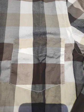 Camicia uomo quadri taglia S