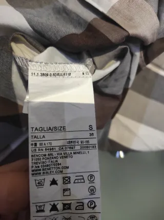 Camicia uomo quadri taglia S