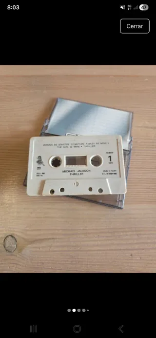 Casete Michael Jackson Thriller