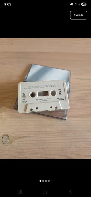 Casete Michael Jackson Thriller