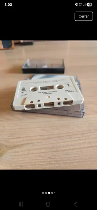 Casete Michael Jackson Thriller