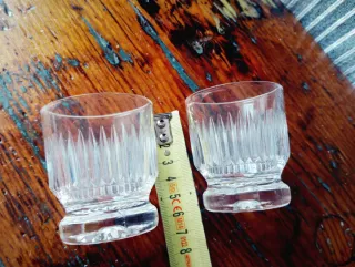 2 Bicchieri Liquore Vintage Vetro