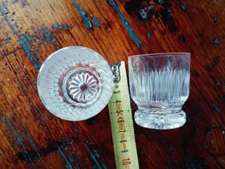 2 Bicchieri Liquore Vintage Vetro