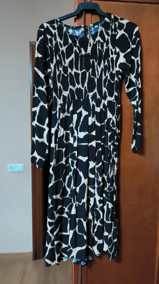 Vestido largo estampado