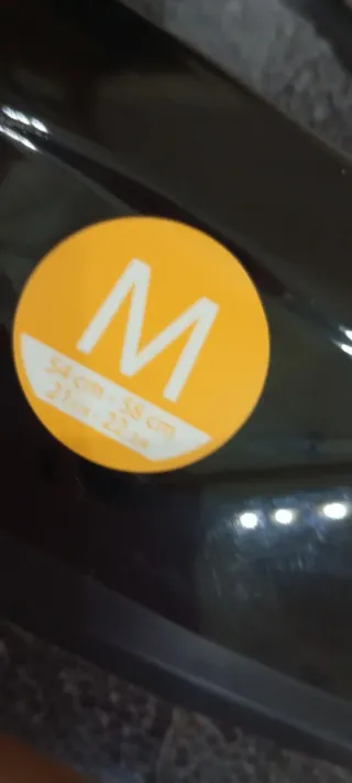 Casco de bici negro talla M