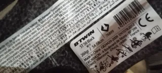 Casco de bici negro talla M