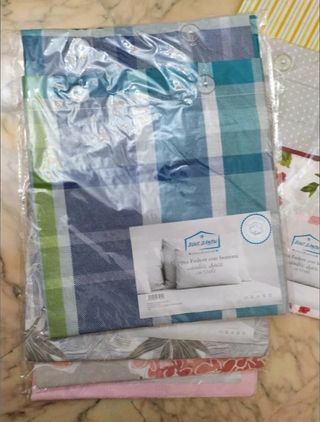 Lotto 12 federe cuscini letto cotone nuove