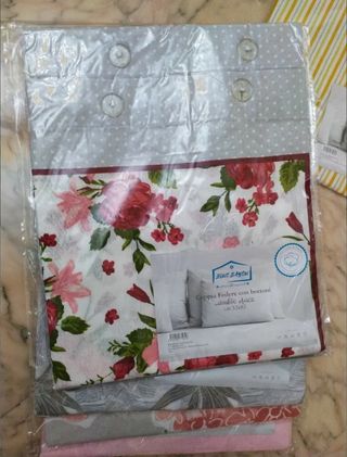 Lotto 12 federe cuscini letto cotone nuove