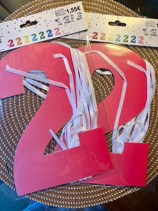 Guirnalda número 2 rosa