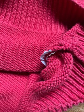 Jersey Burberry London Rojo Cuello Pico Talla 5(L)