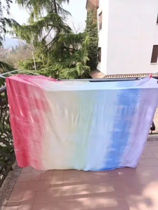 Telo gioco arcobaleno viscosa playsilk waldorf