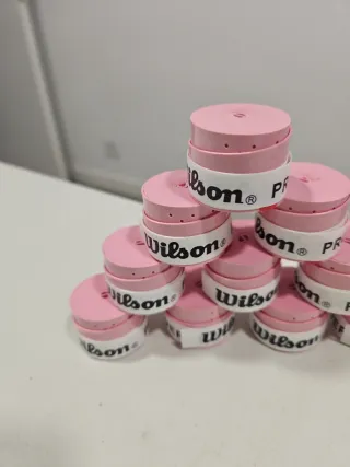 10 Wilson Overgrips Rosa Claro
