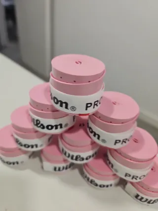 10 Wilson Overgrips Rosa Claro