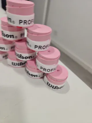 10 Wilson Overgrips Rosa Claro