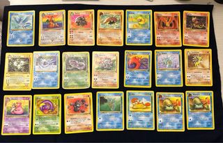 Lotto 33 Carte Pokemon Fossil ITA