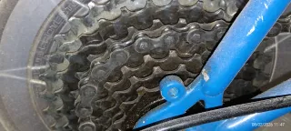 Bicicleta Montaña Azul y Naranja personalizada