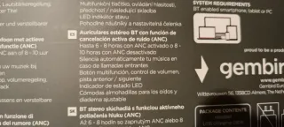 Auriculares GMB Audio Inalámbricos Negros