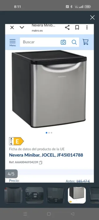 Nevera Jocel 220v