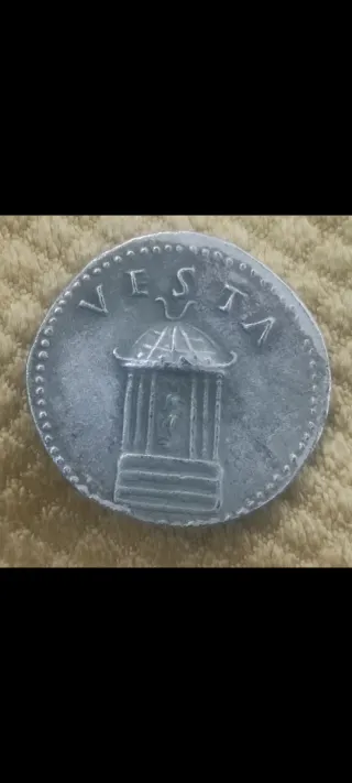 2 Reproducciones Denario Romano Nerón