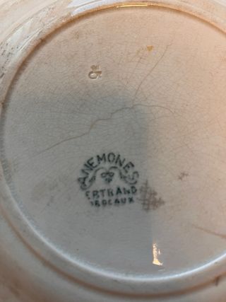 Dos platos llanos  Terre de Fer “Anemones”