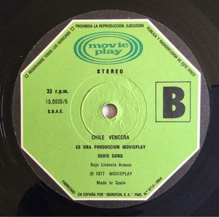 Chile Vencerá -LP 1977 Spain “Salvador Allende “