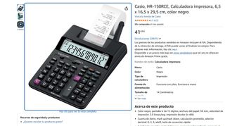 Calculadora Impresora Casio HR-150RCE