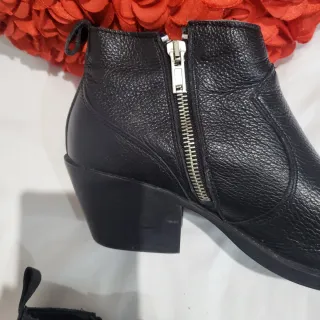 Botines de cuero Mango Talla 38