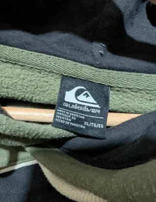 Sudadera hombre color caqui y negro