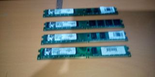 4 modulos 2GB DDR2 Kingston RAM
